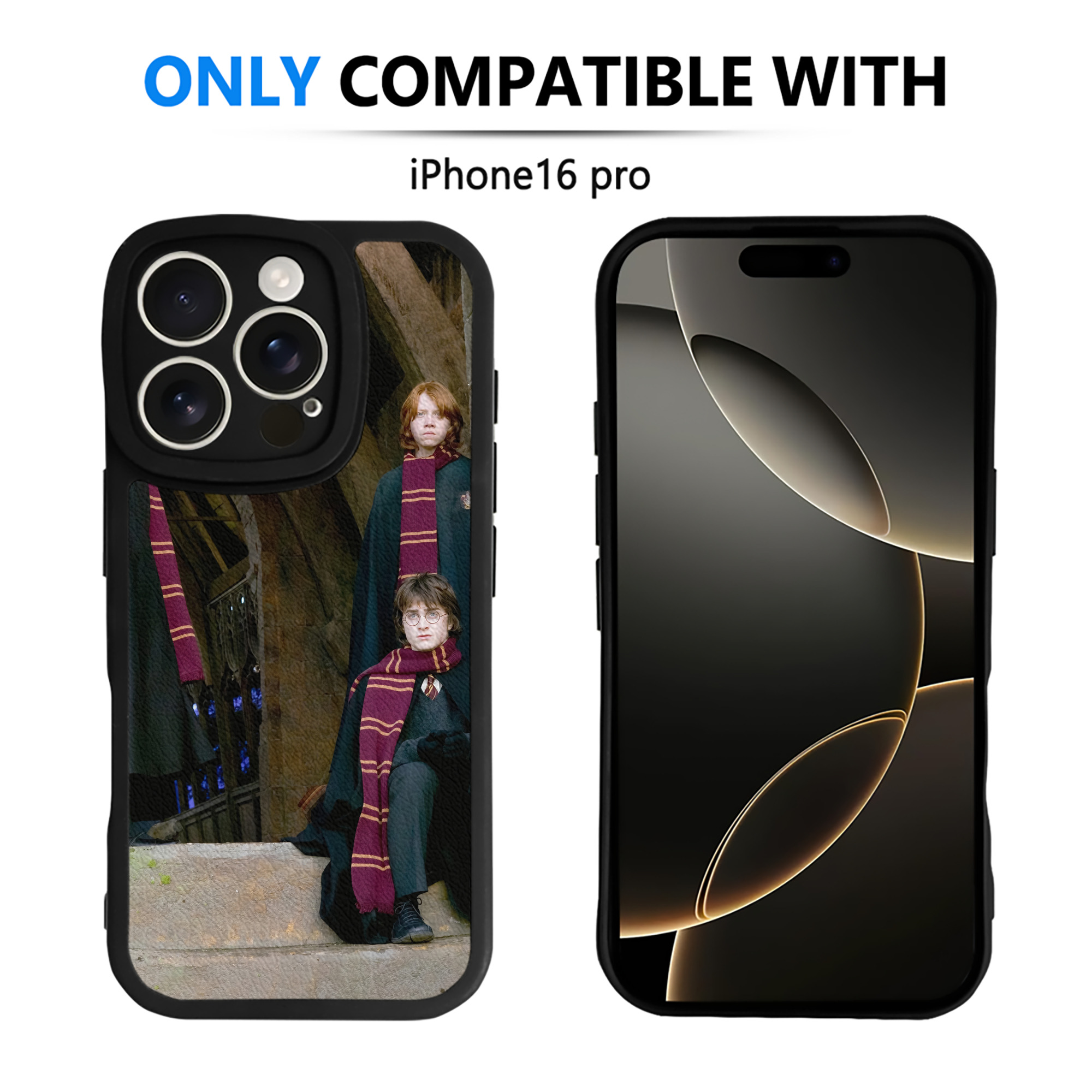 （画像用） Harry Potter ハリー・ポッターシリーズ 【iPhone 16シリーズ対応】シリコンスマホケース（レザー調） 材質：シリコン